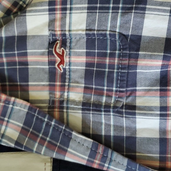 HOLLISTER TATAN PLAID Size Med Retail $79 Bettys Blue Blazer - Picture 3 of 9